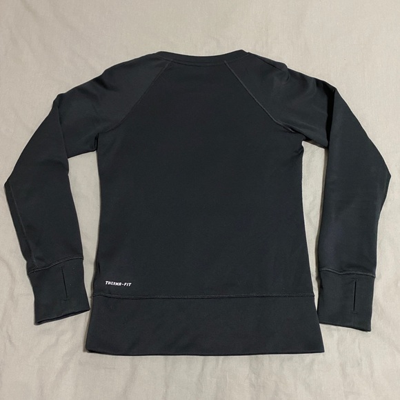 Nike Therma-FIT Crewneck Sweater, Black, Extra Small - Picture 2 of 5